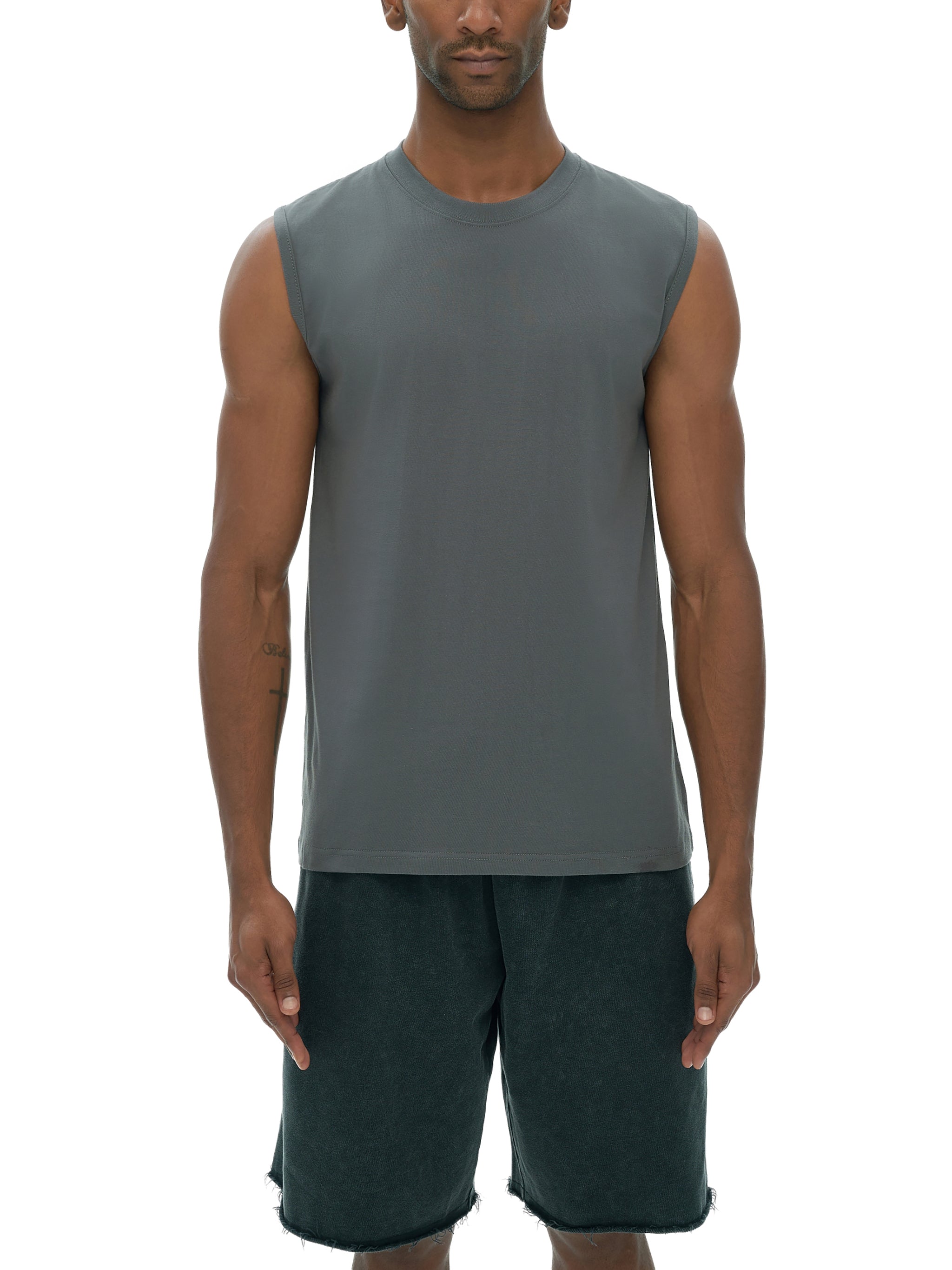 KoBK Layered Men's Sleeveless Cotton Tank Top